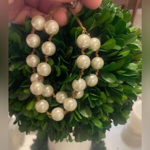 Chicos Elegant Pearl Beaded Necklace